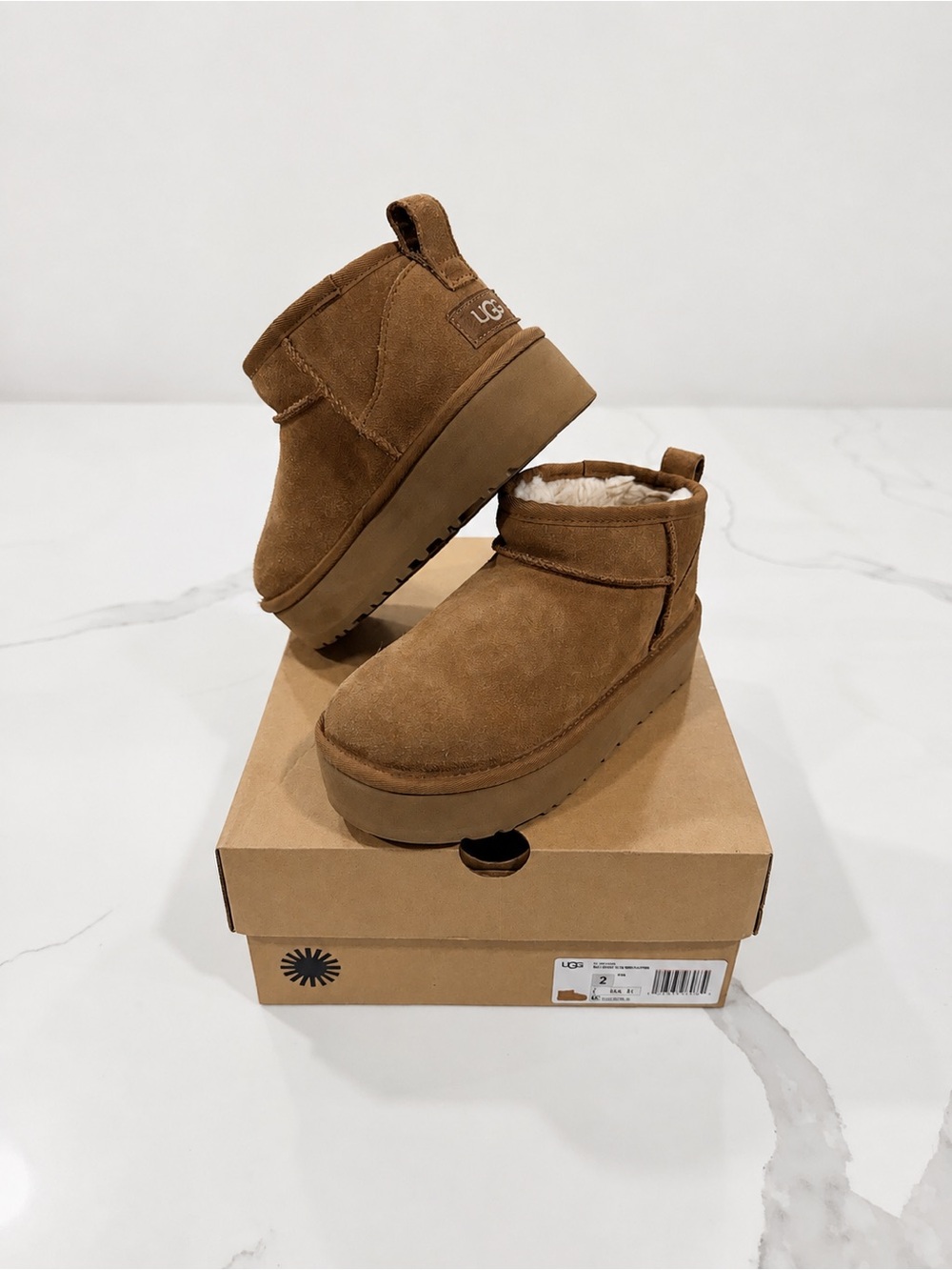 UGG Kids Chestnut Brown Classic Mini Platform